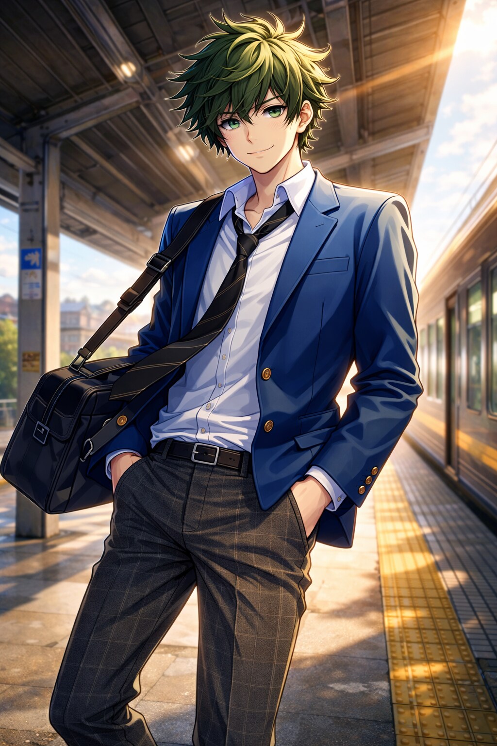 同じ時間にいつも会うあの人 | の人気AIイラスト・グラビア