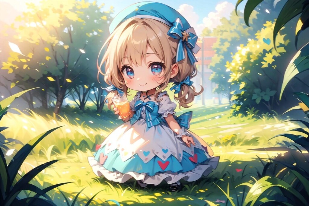 両方の、生成の違うちびちゃんが 生成できる♪。