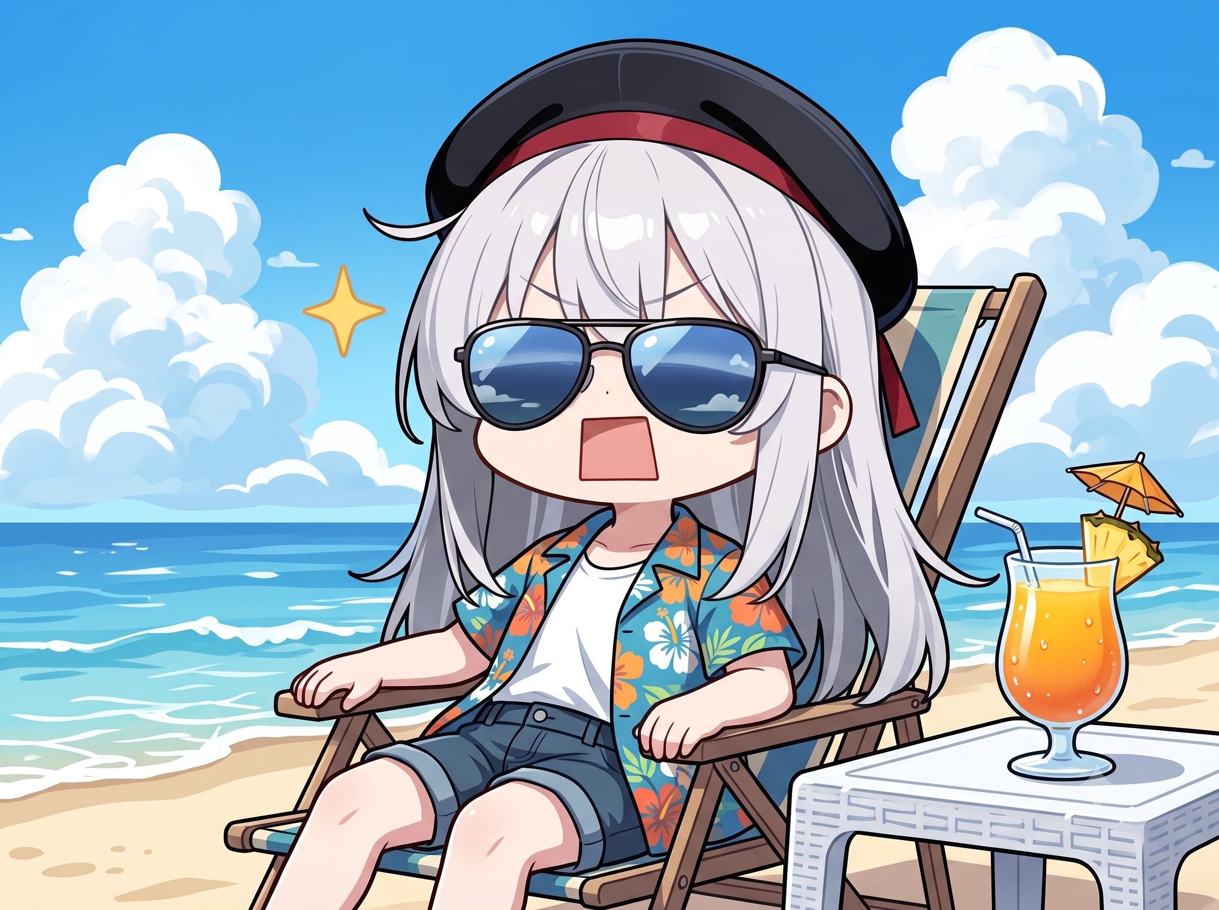リゾートサングラスえらいこっちゃ嬢