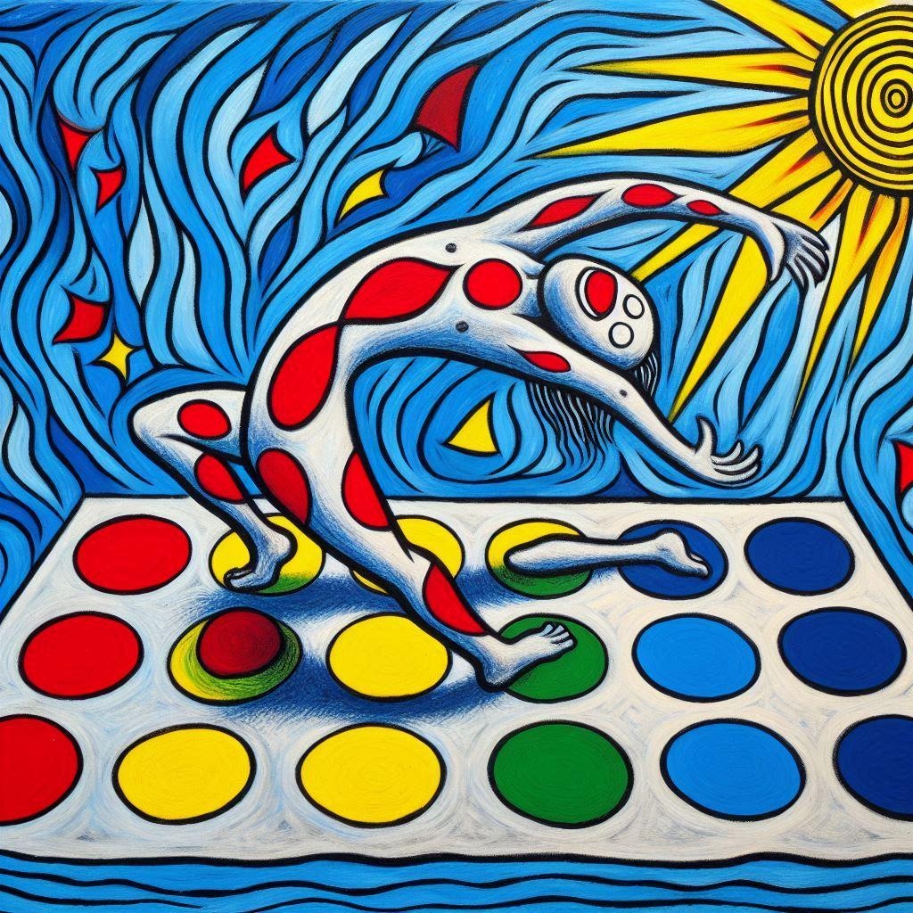 シャガール風（？？）ツイスターゲーム