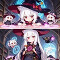 白髪赤ジト目魔女の召喚魔法！ 4枚目