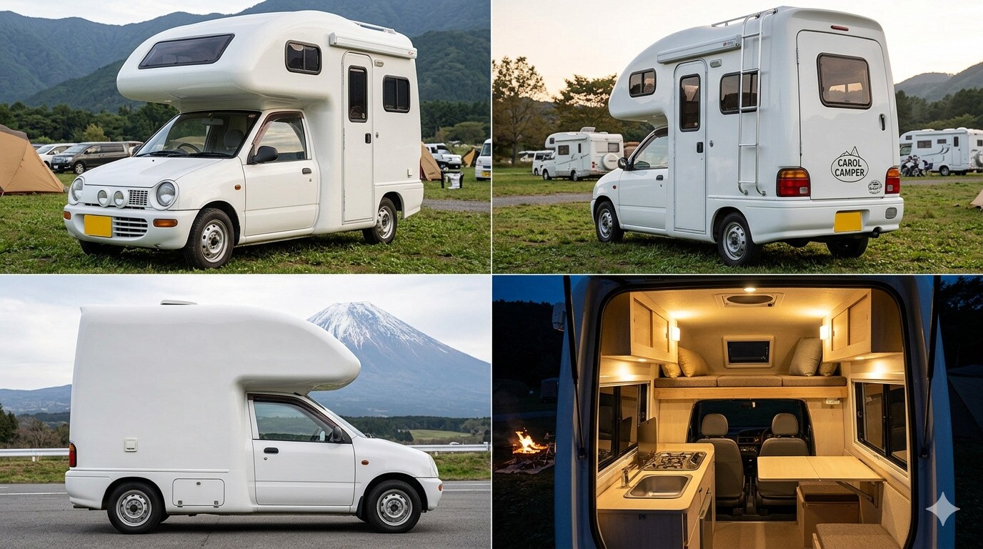 オートザムキャロルキャンピングカー