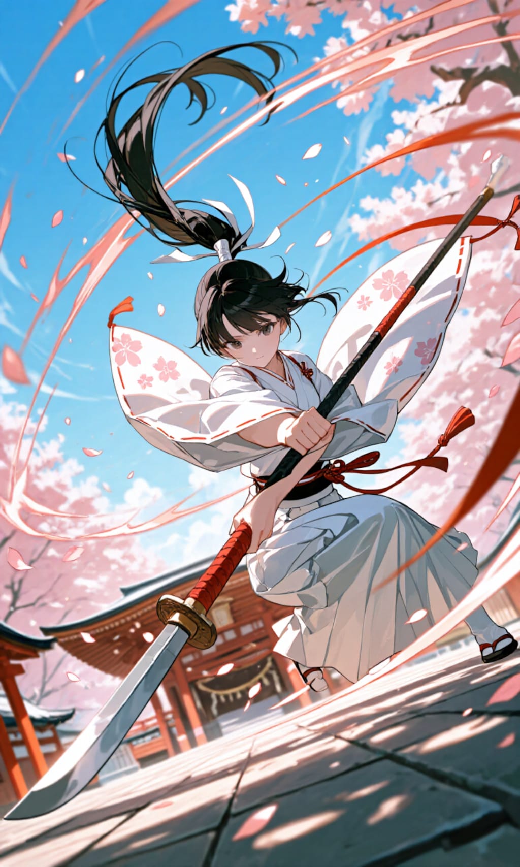 薙刀女子　桜嵐