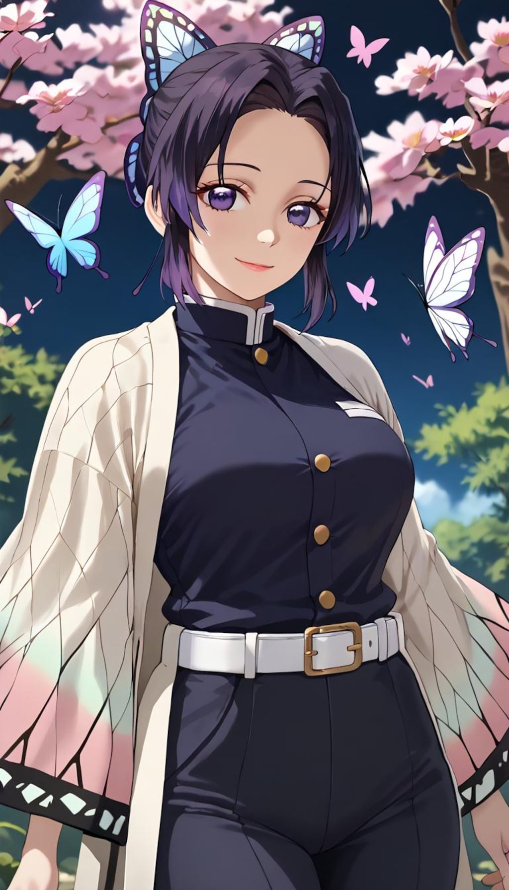 笑顔の胡蝶しのぶさん