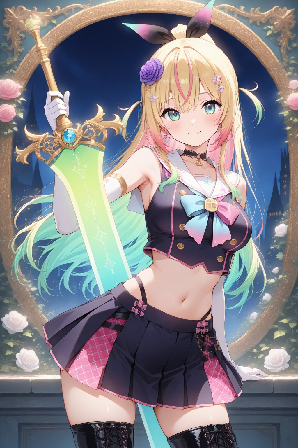 夜に咲く