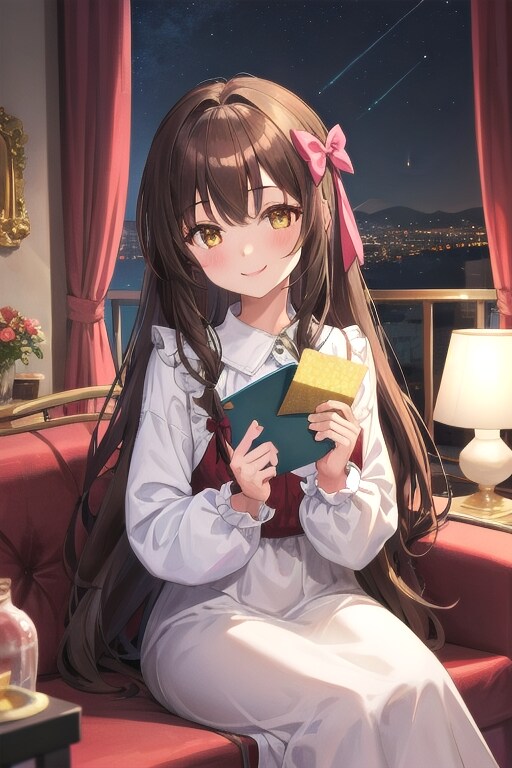 君からのメッセージが嬉しくて堪らなかったなごみちゃん💌💐💛 | の人気AIイラスト・グラビア