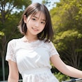 紅葉と白いドレス 4 6枚目
