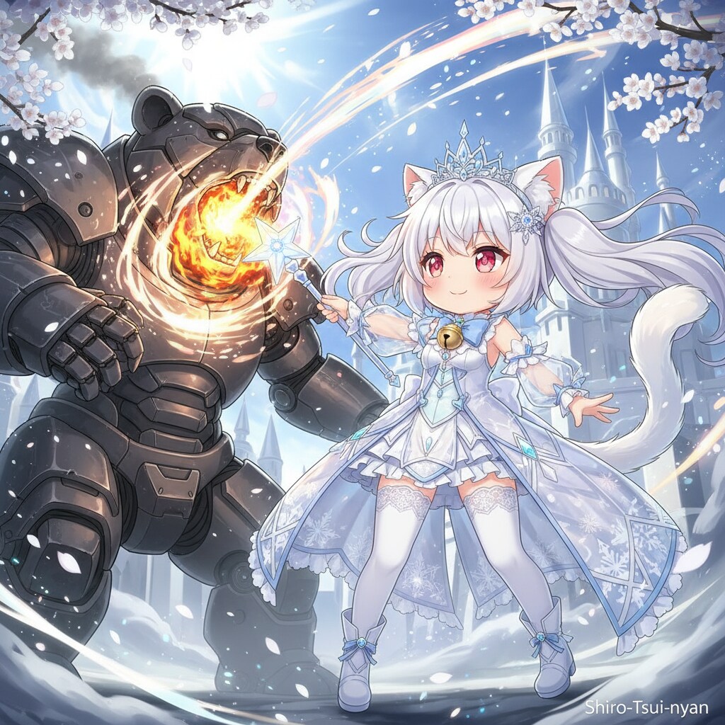 白ツイにゃん