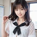 おへそが見えてる女子高生 7枚目