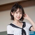おへそが見えてる女子高生 10枚目
