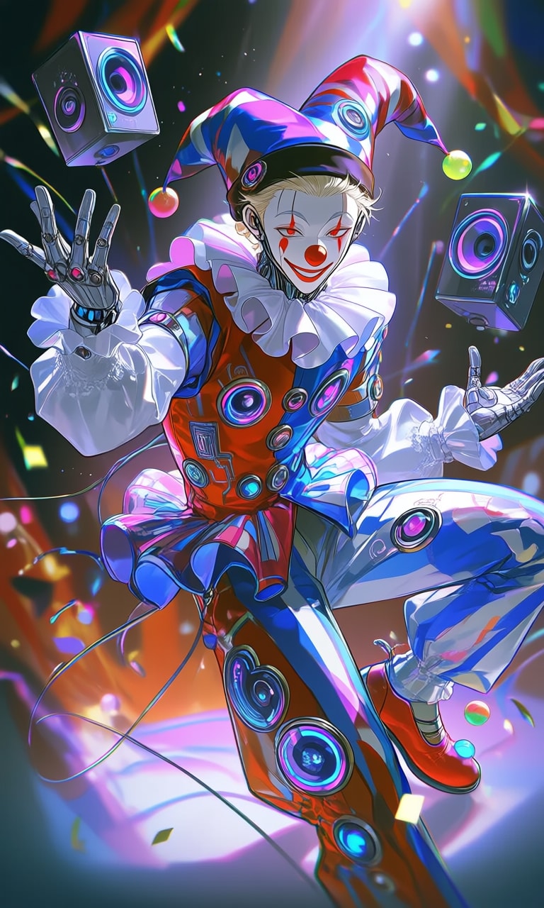 Synthetic sounds clown. | の人気AIイラスト・グラビア