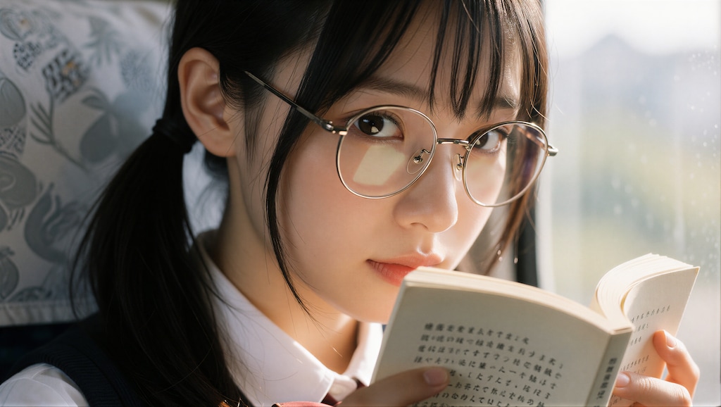 黒髪の眼鏡の女の子 2