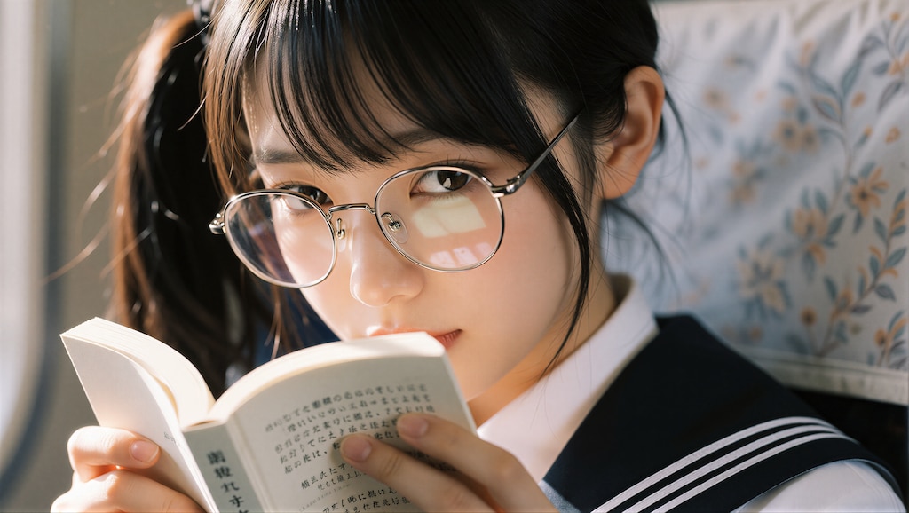 黒髪の眼鏡の女の子 2