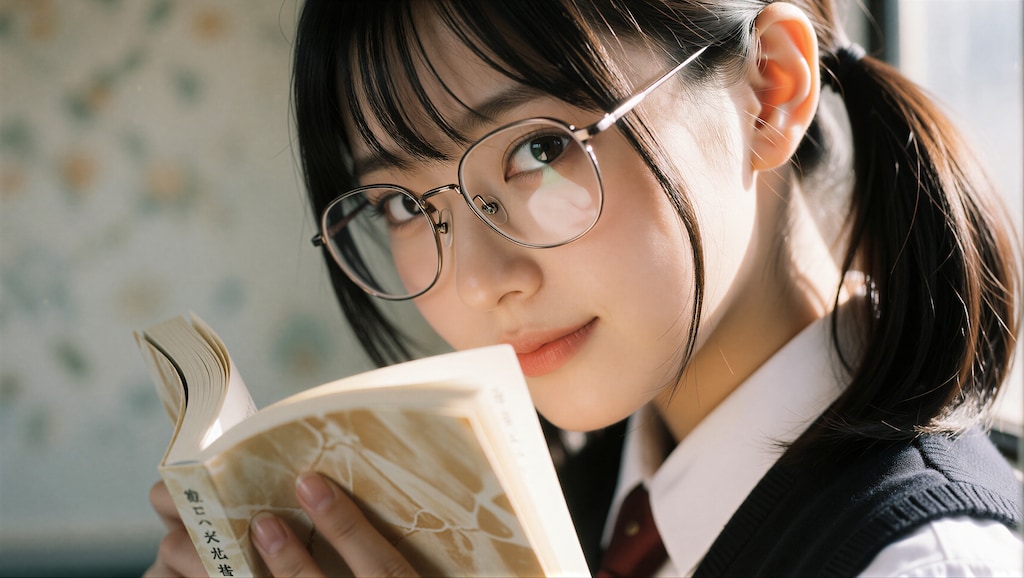 黒髪の眼鏡の女の子 2
