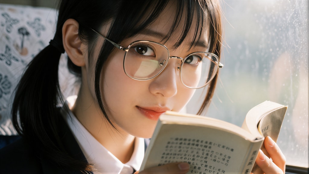 黒髪の眼鏡の女の子 2
