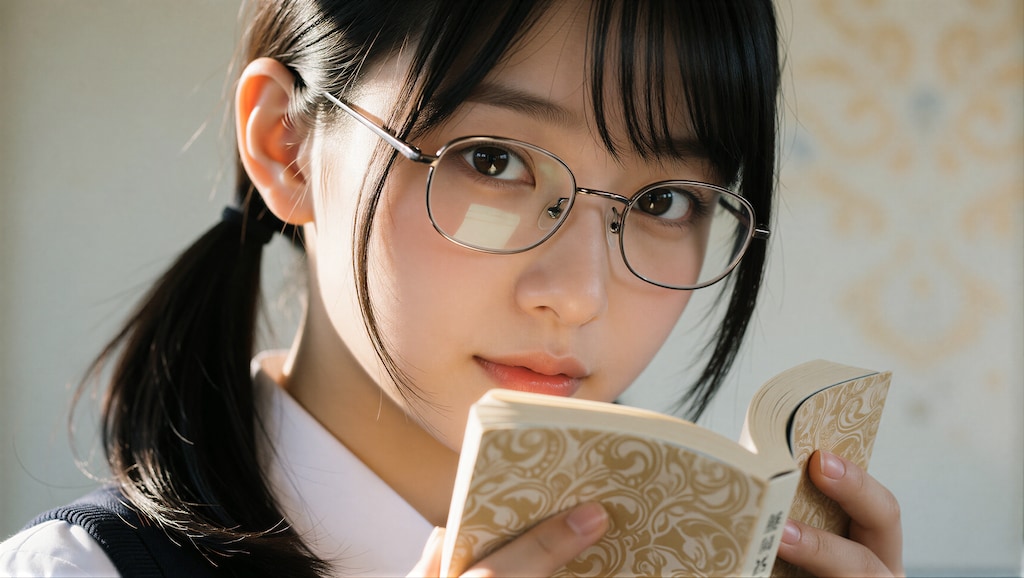 黒髪の眼鏡の女の子 2