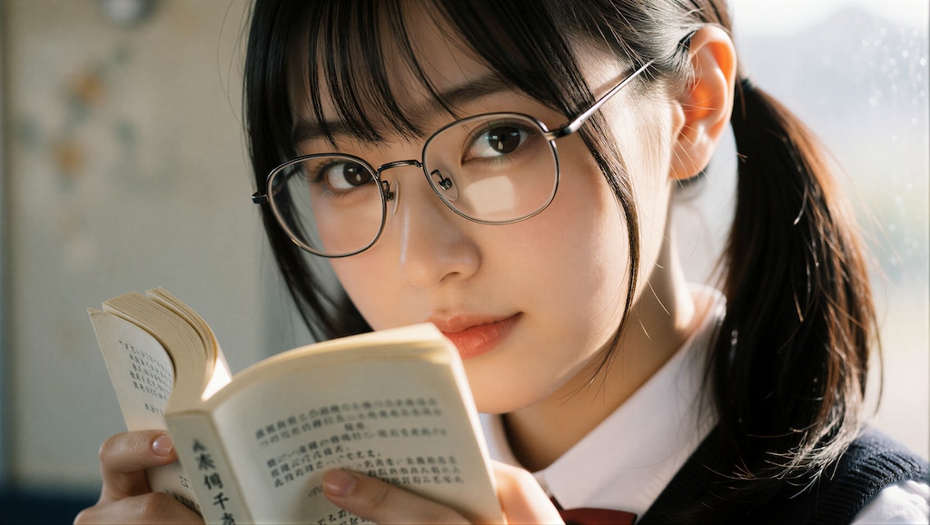 黒髪の眼鏡の女の子 2