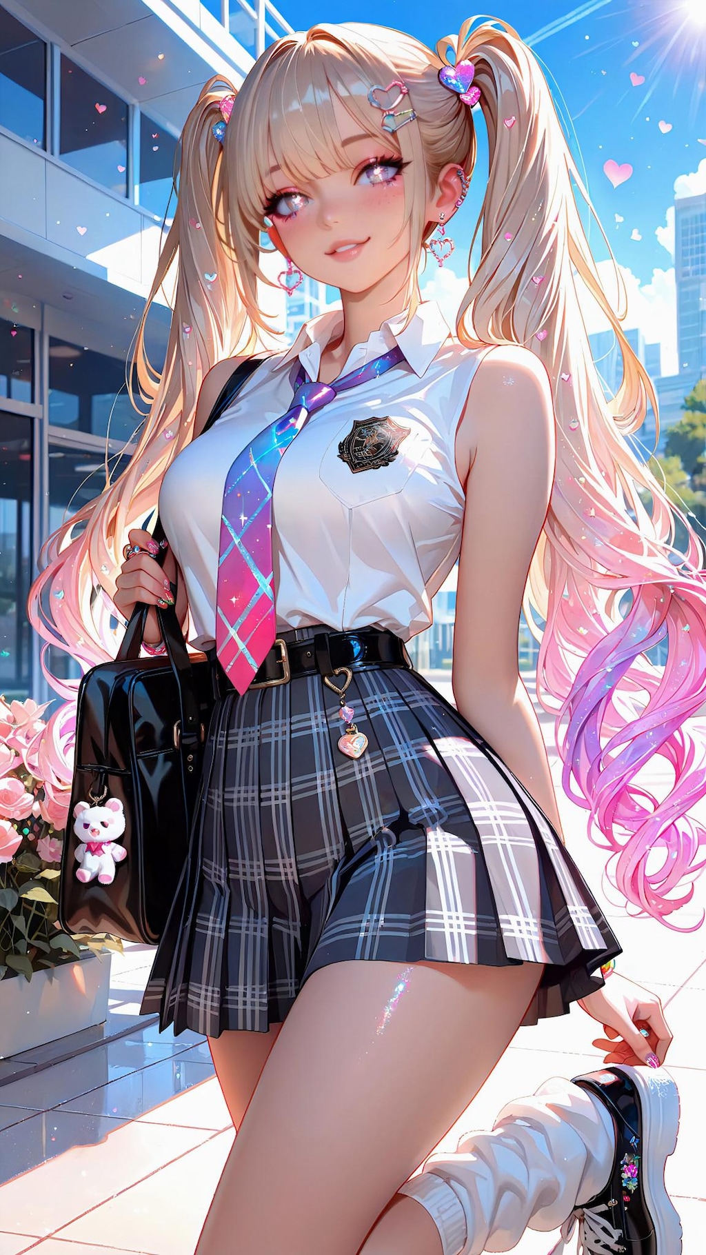 スリーブレス学園ギャル