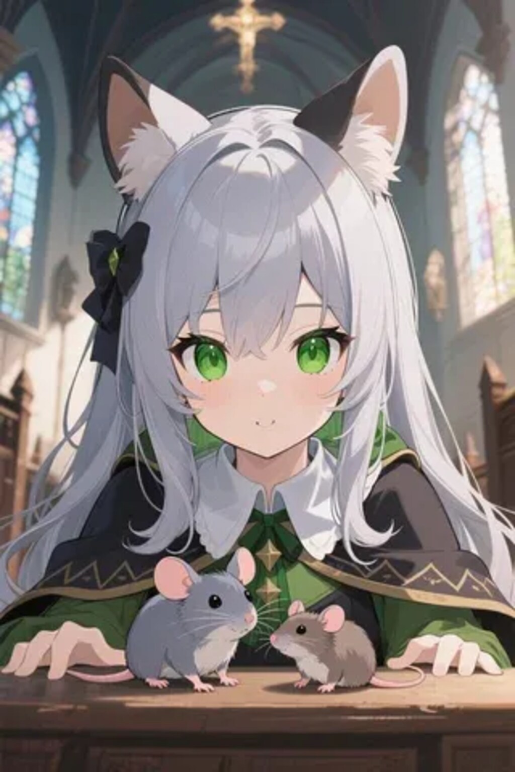 ステラちゃんとネズミ