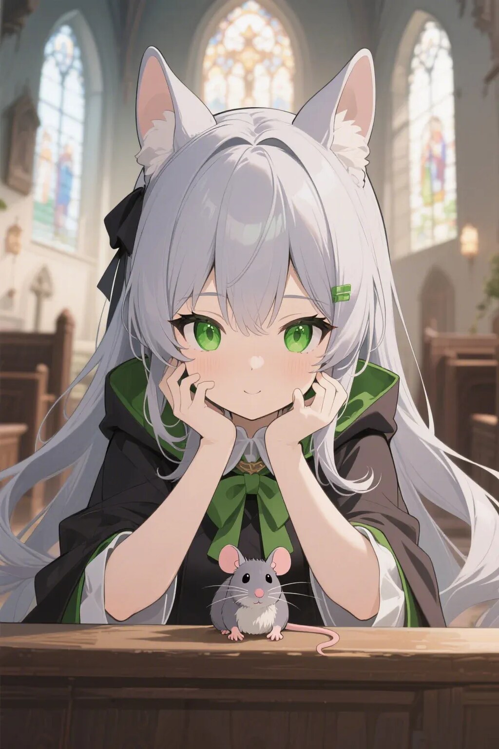 ステラちゃんとネズミ