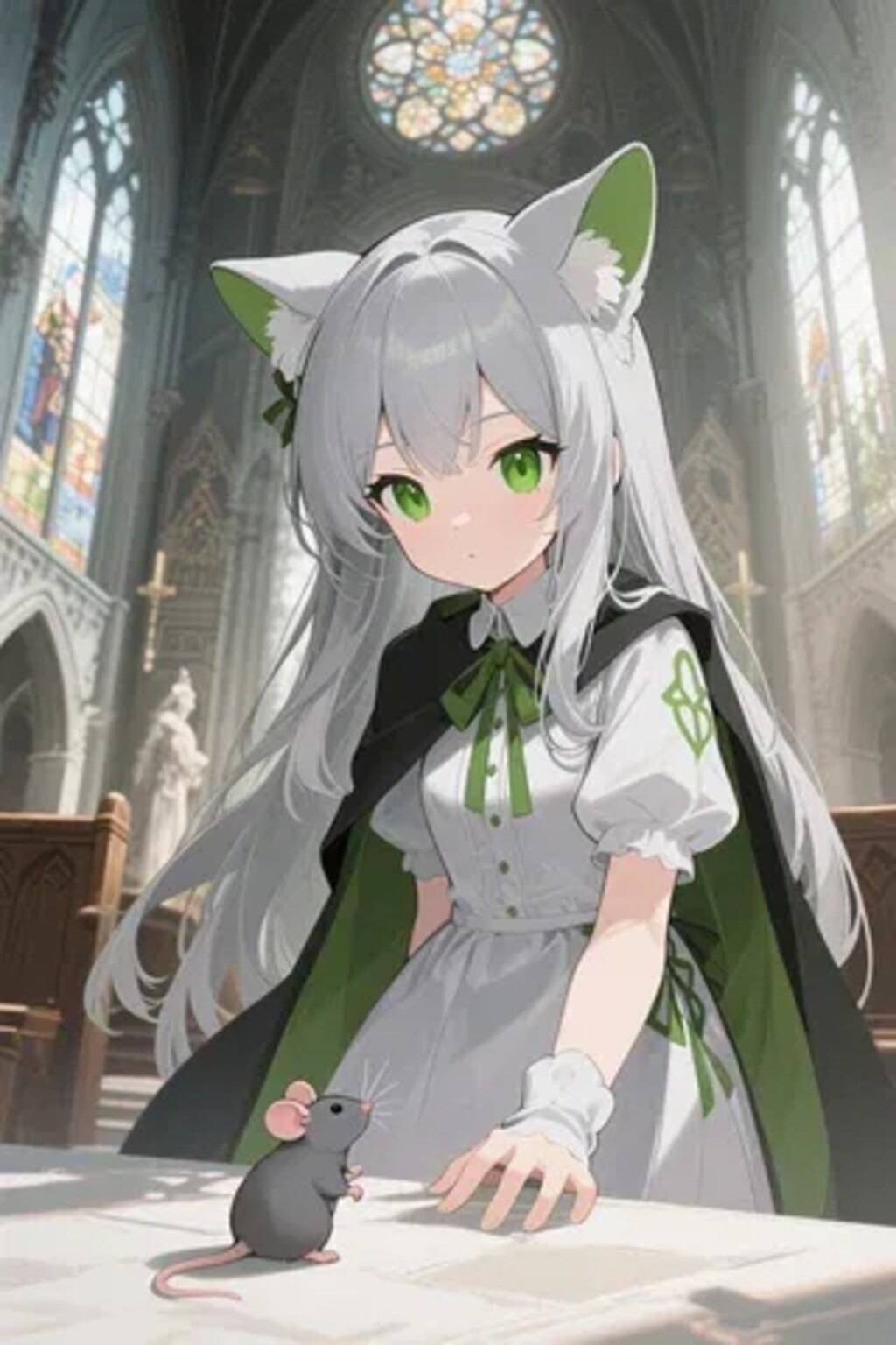 ステラちゃんとネズミ