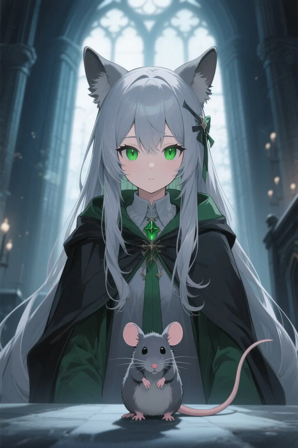 ステラちゃんとネズミ