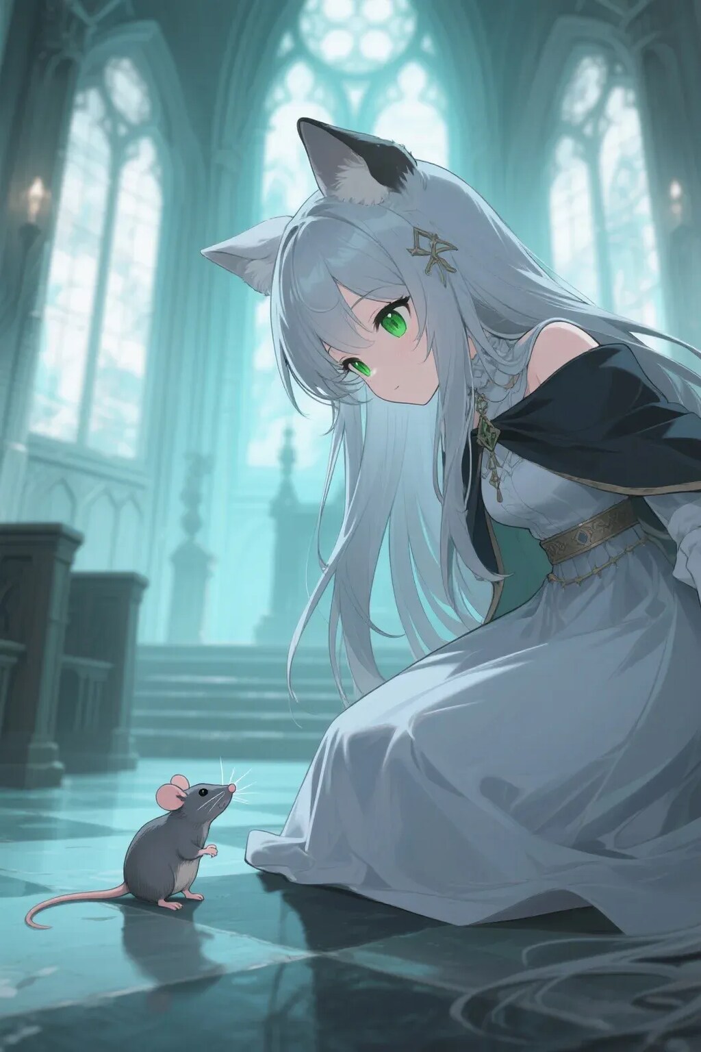 ステラちゃんとネズミ