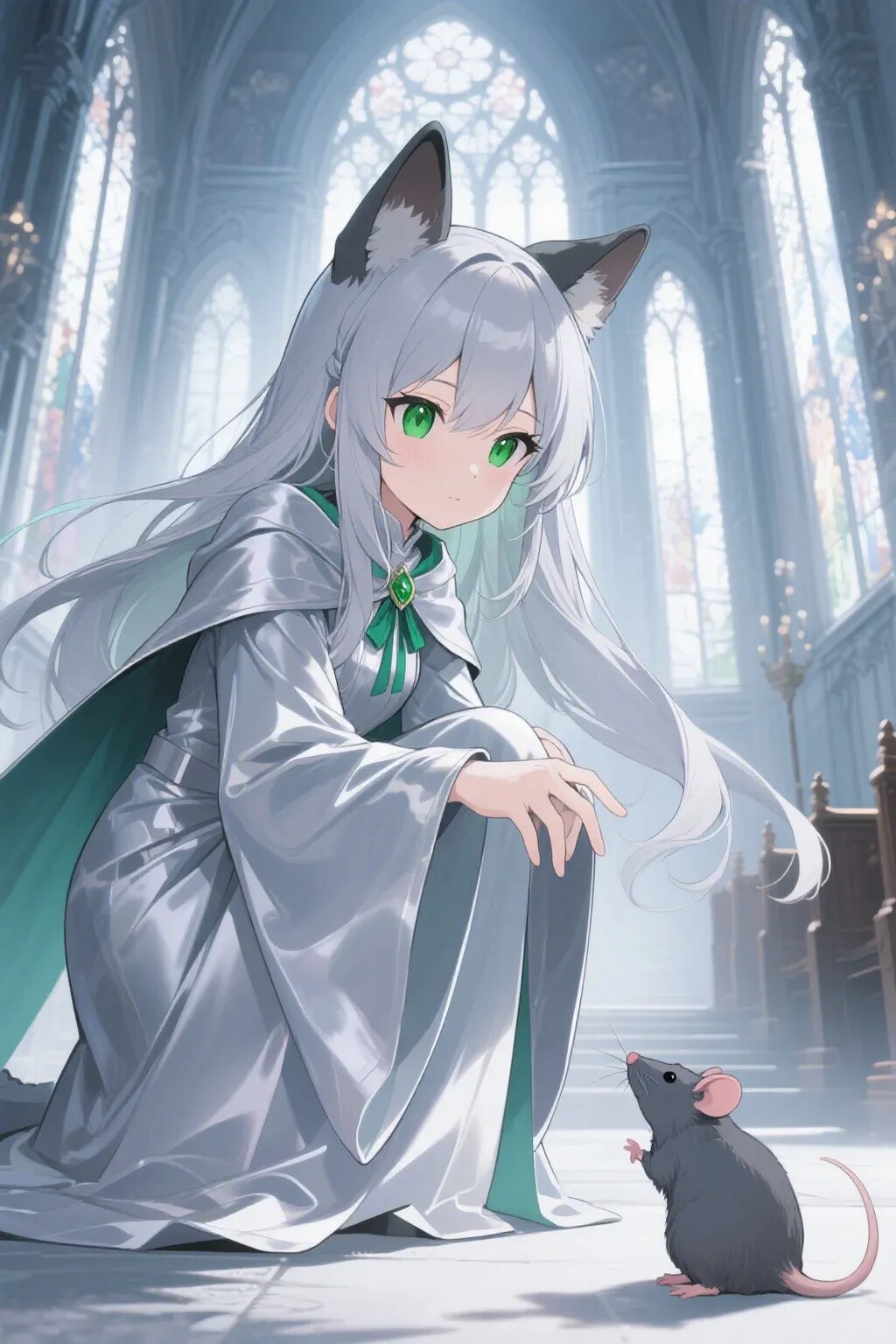 ステラちゃんとネズミ