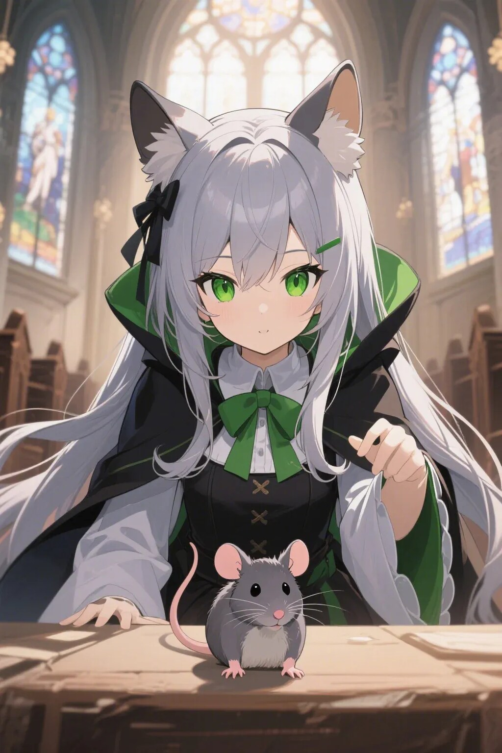 ステラちゃんとネズミ