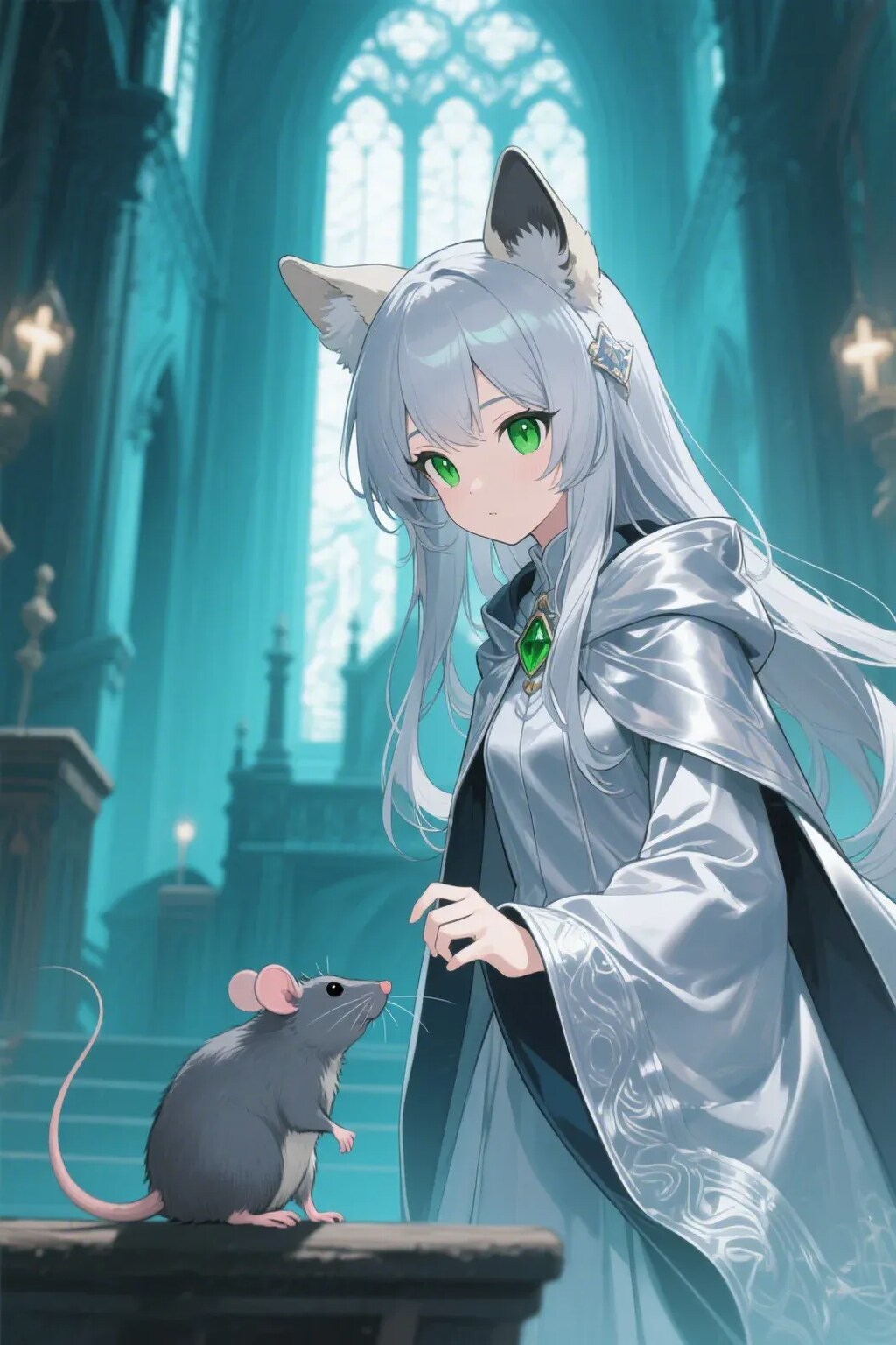 ステラちゃんとネズミ