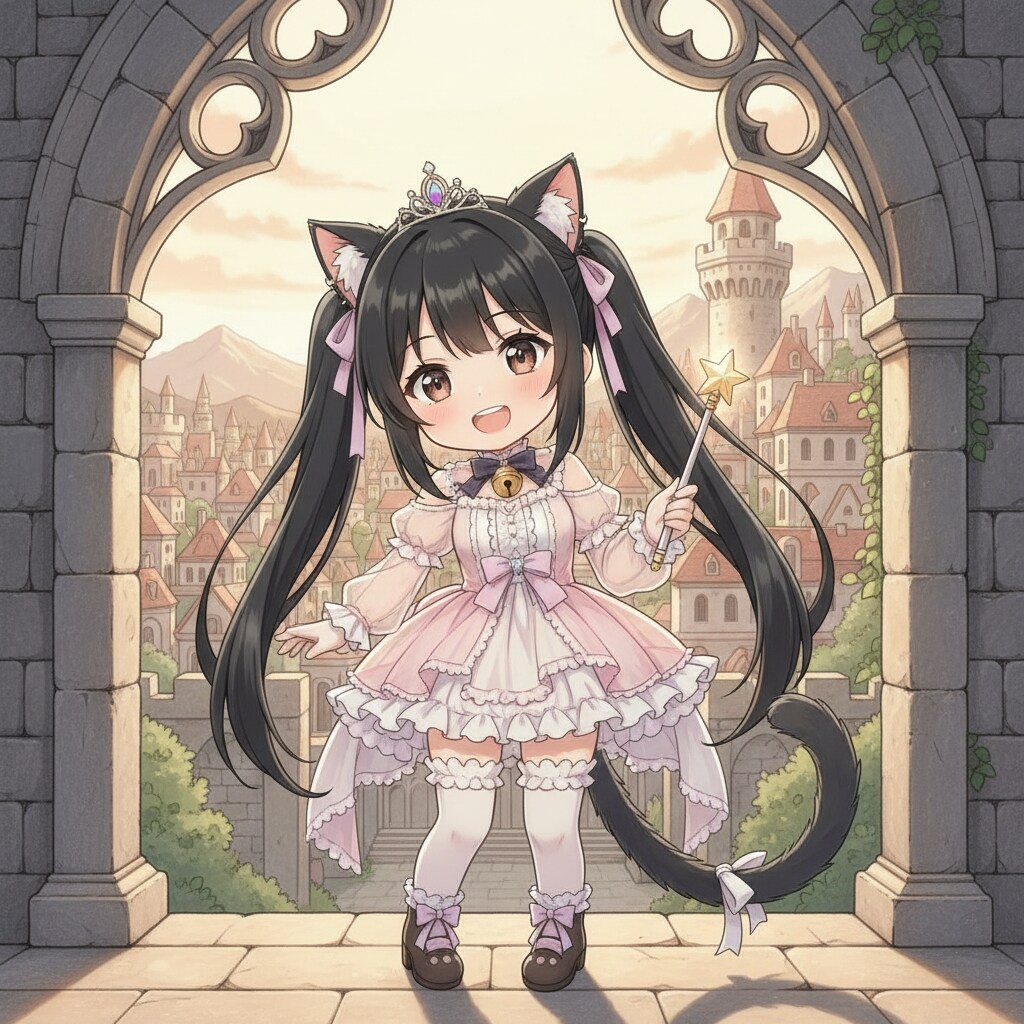 黒ツイにゃん