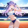 陸上セパユニの娘♪・・・ニーハイで 2枚目