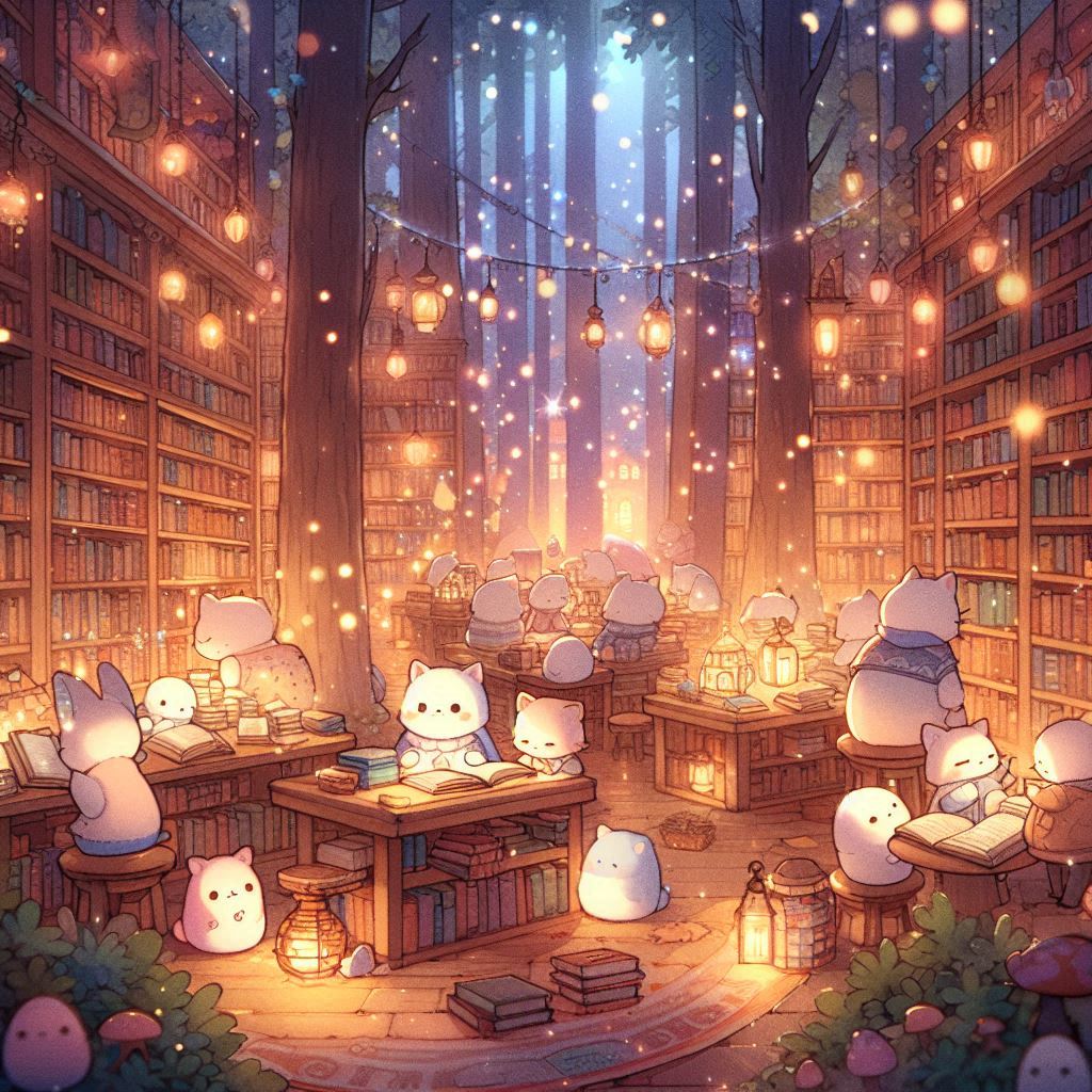 森の中の図書館 | の人気AIイラスト・グラビア