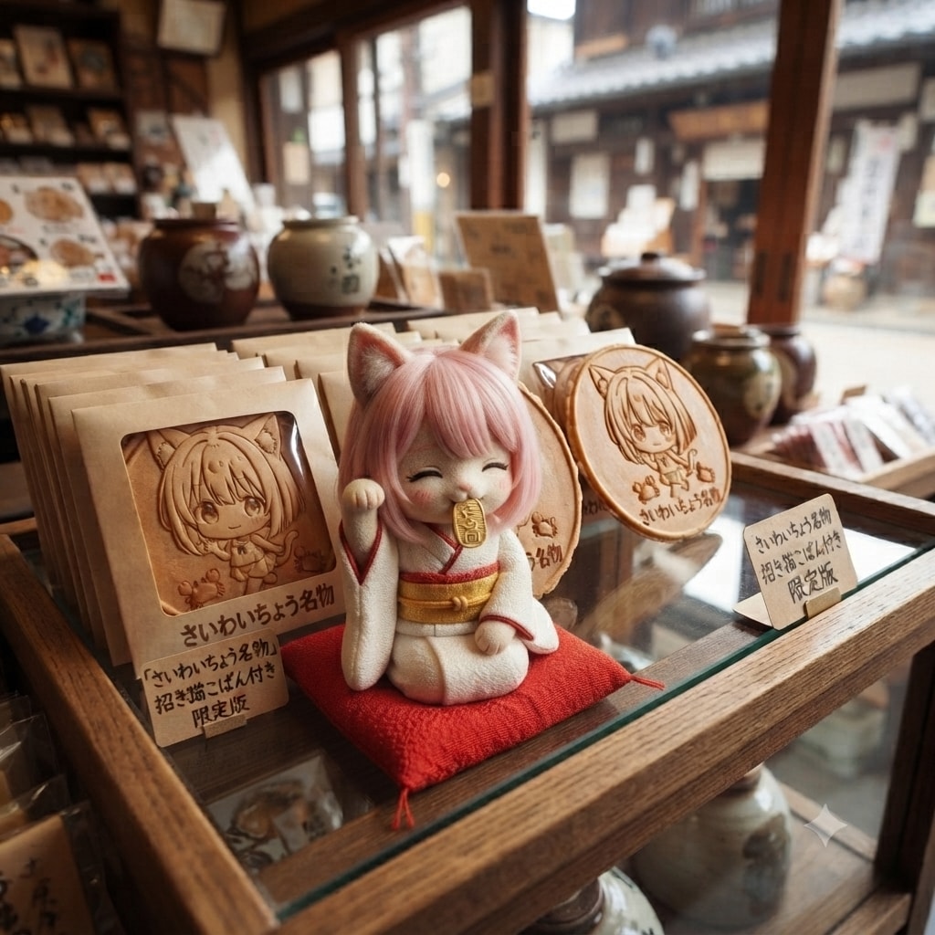 お土産物屋の店先で | の人気AIイラスト・グラビア