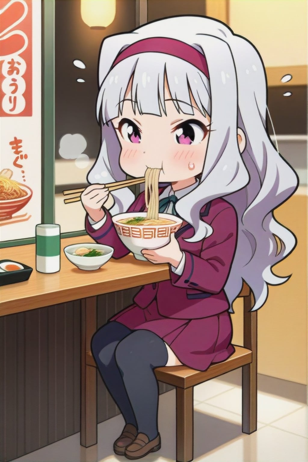 ラーメンを食べる四条貴音