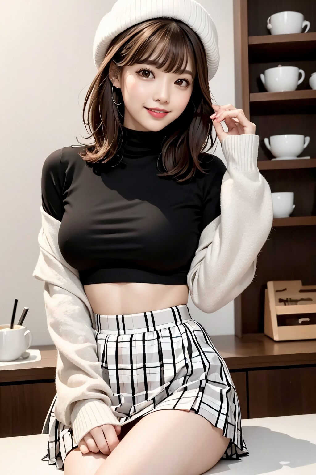 帽子・ミニスカの れなちゃん