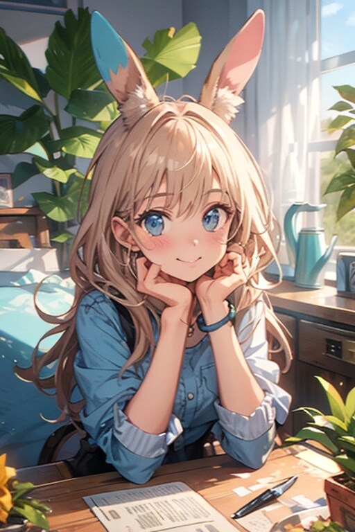 兎耳な彼女