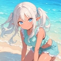 海辺のメスガキダークエルフ 7枚目
