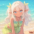 海辺のメスガキダークエルフ 3枚目