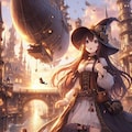 飛行船と魔法少女 ／ スチームパンク 11枚目