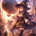 飛行船と魔法少女 ／ スチームパンク 7枚目