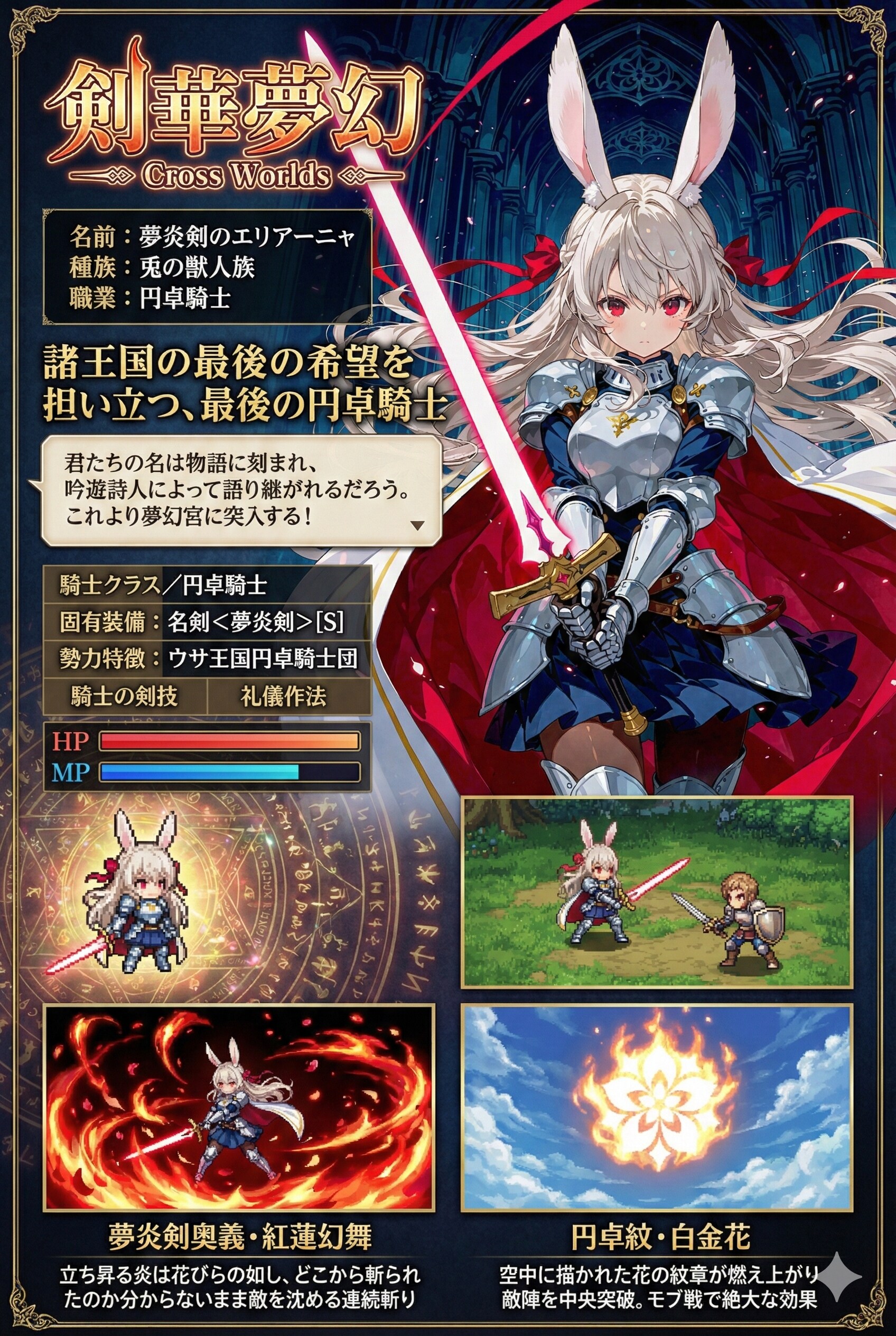 【夢エリ】遊撃部隊参戦：妄想ゲーム『剣華夢幻 Cross Worlds』