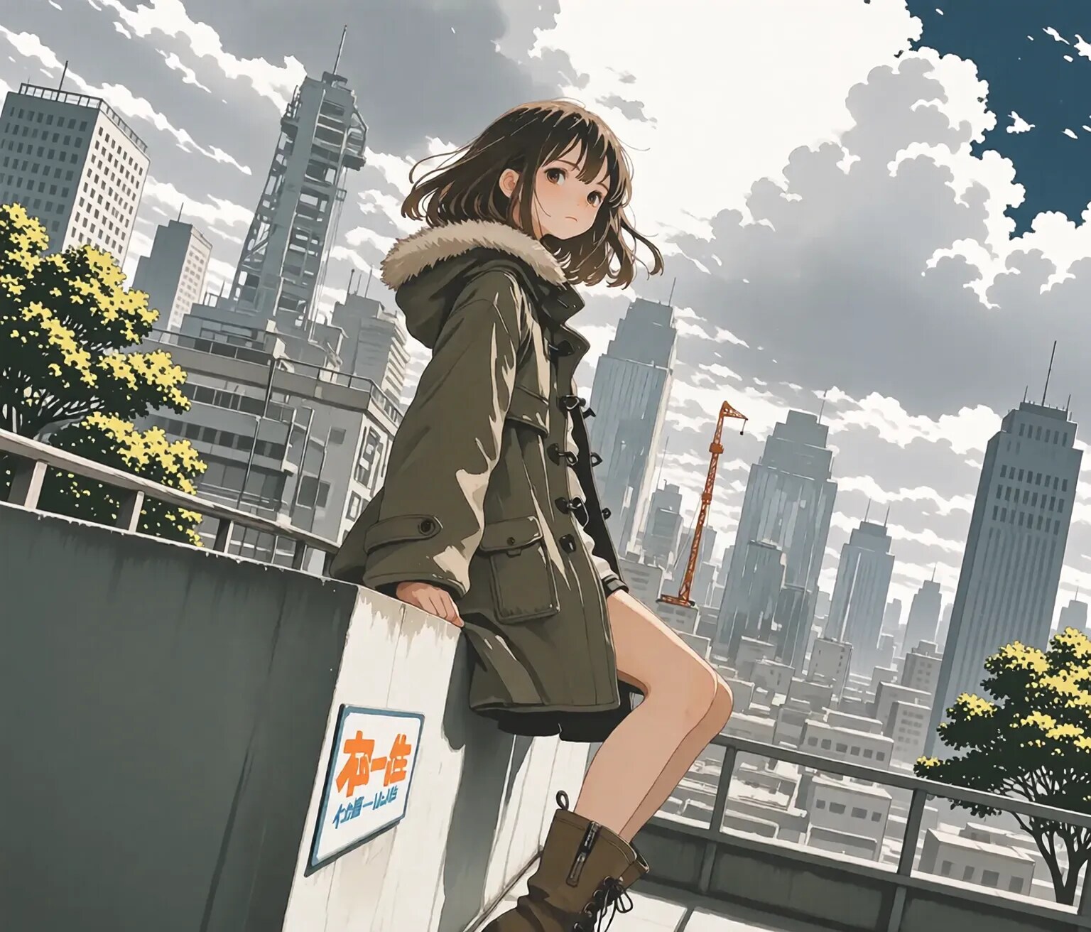 今日の街は灰色 | の人気AIイラスト・グラビア