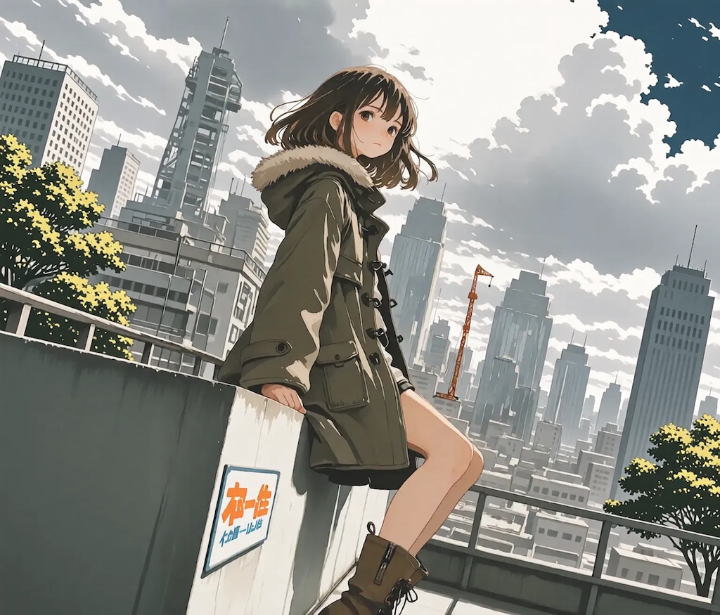 今日の街は灰色