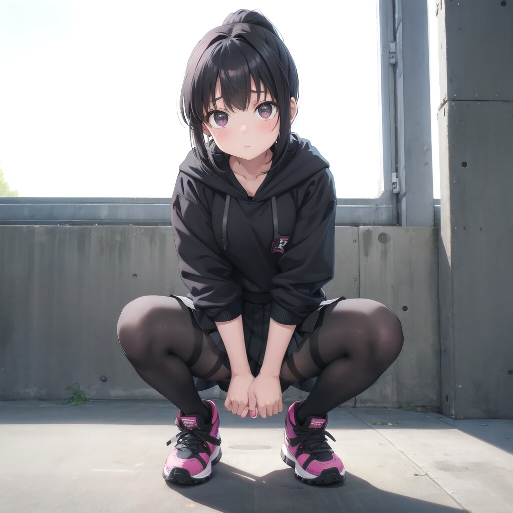 女の子がそんな座り方しちゃいけません!