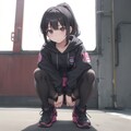 女の子がそんな座り方しちゃいけません! 2枚目