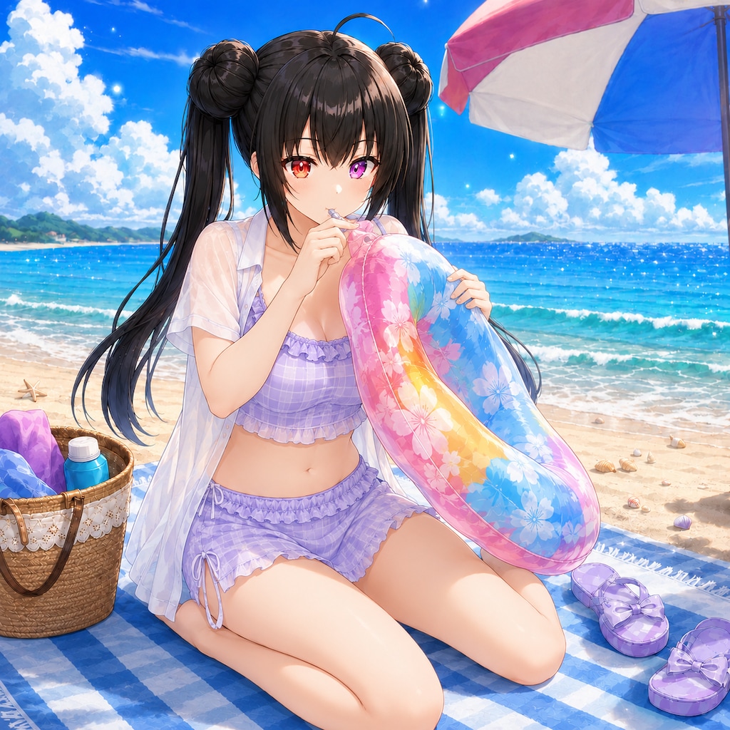 浮き輪奮闘記