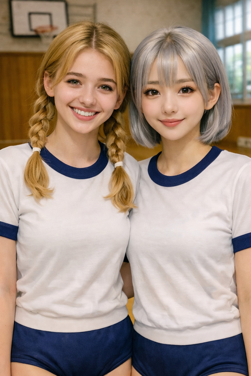 【masamin先輩のまねっこ投稿】チャーミー💛里美ちゃんと一緒に💛四時間目の体育です