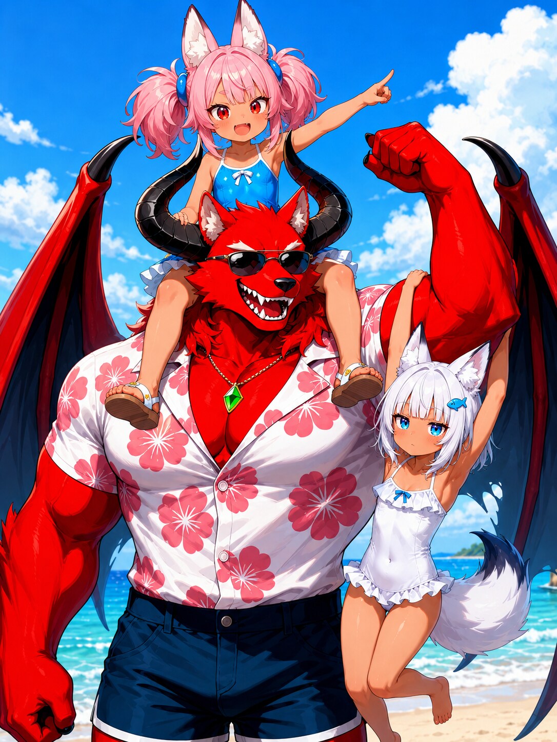 エメウルゴス様と夏を満喫