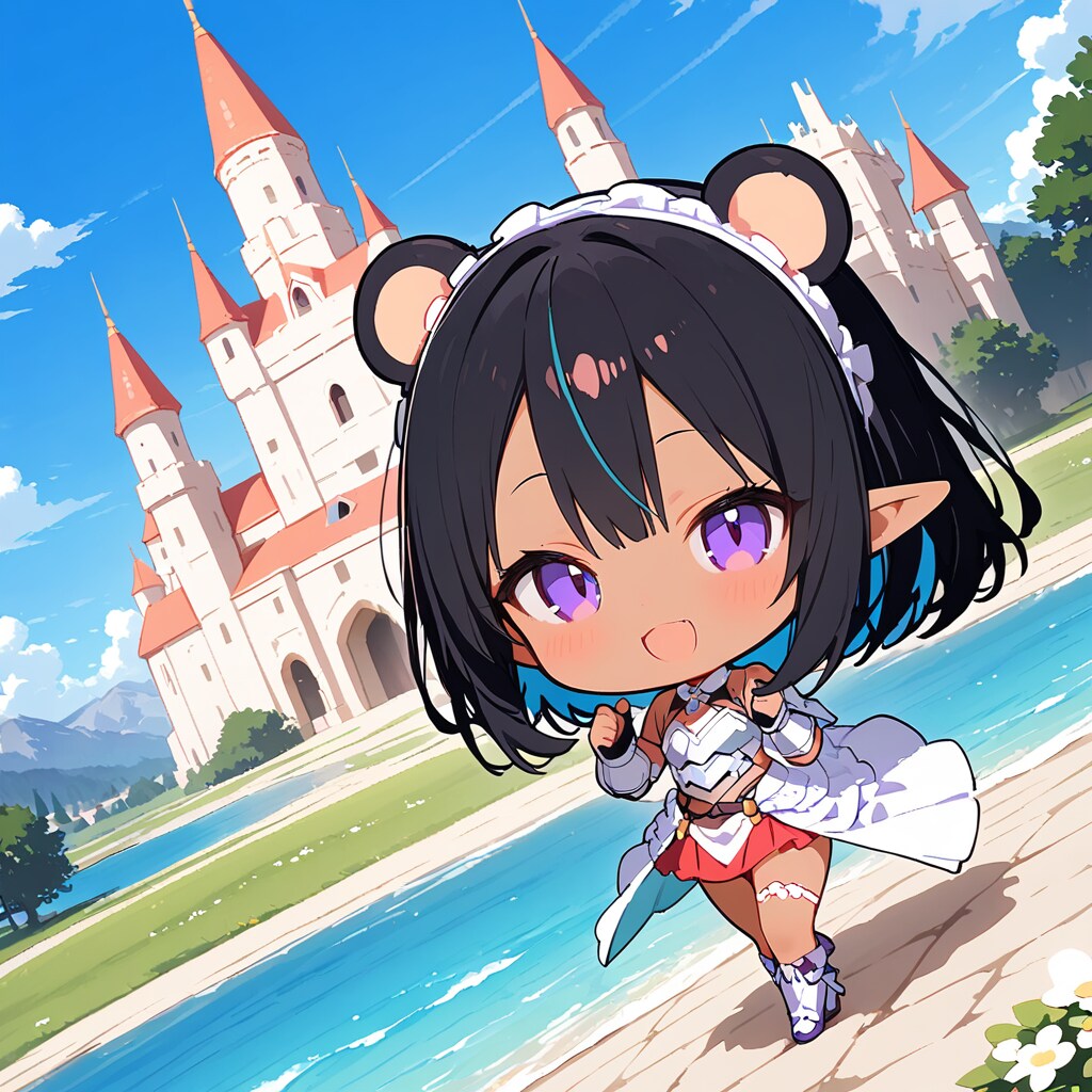 くまみみダークエルフさんとお城